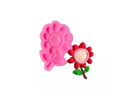 Molde silicona fondant girasol
